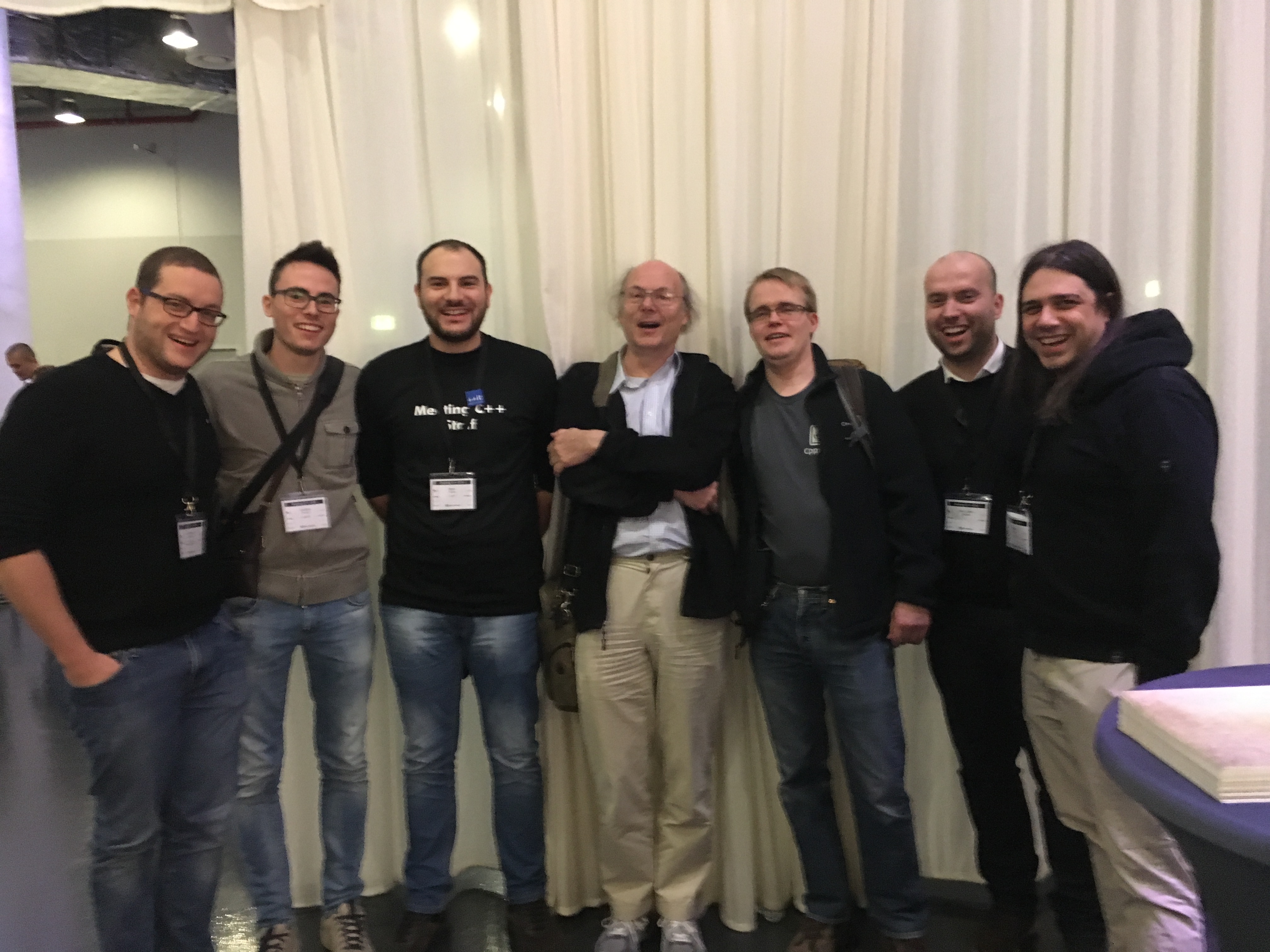 Con Bjarne Stroustrup e Jens Weller a Meeting C++ 2016